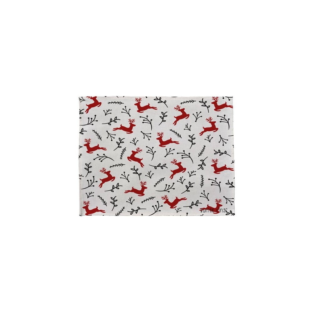 Sada 2 bavlněných prostírání s vánočním motivem Butter Kings They Are Flying, 45 x 35 cm Sada 2 bavlněných prostírání s vánočním motivem Butter Kings They Are Flying, 45 x 35 cm