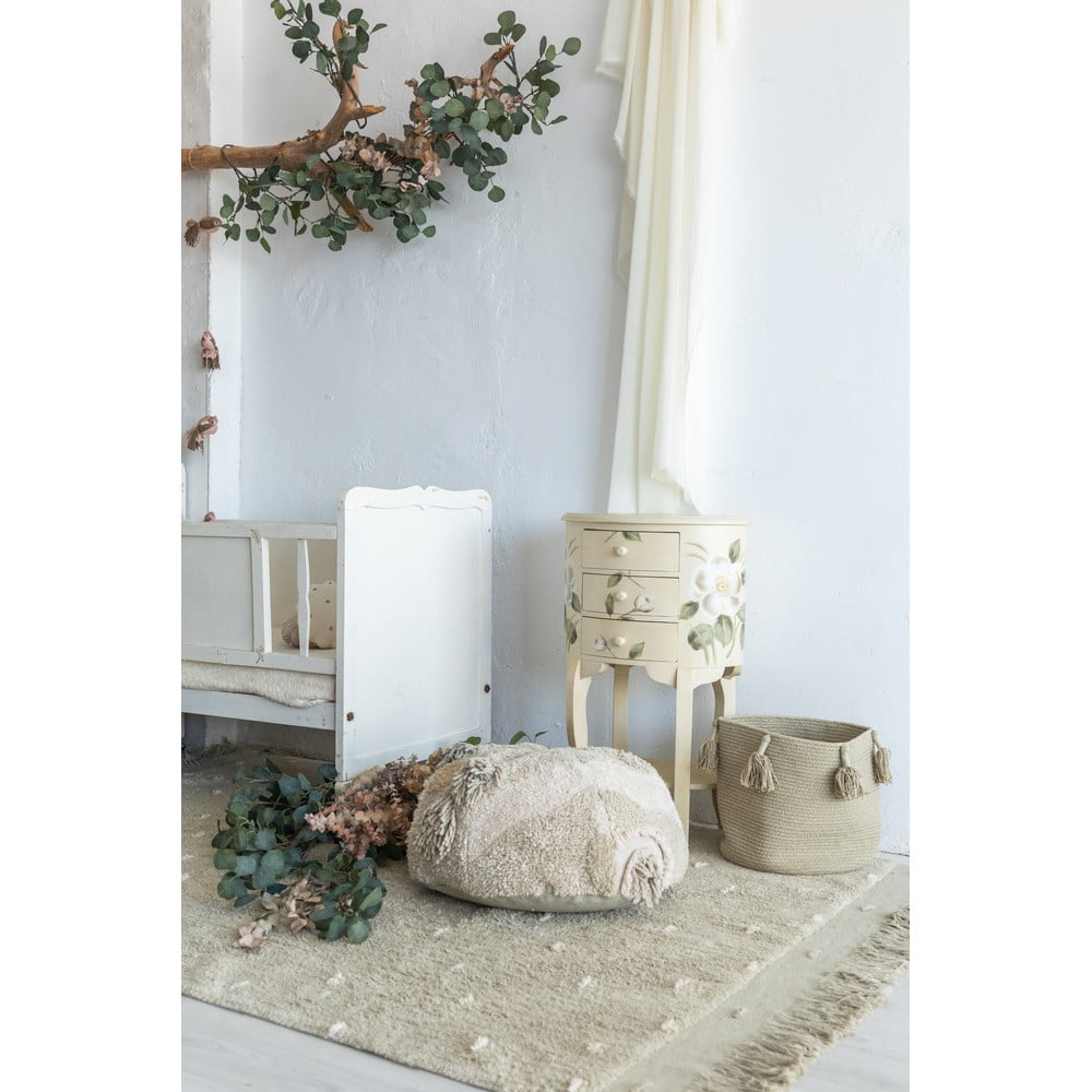 Světle zelený pratelný ručně tkaný bavlněný koberec 140x200 cm Woods Symphony Olive – Lorena Canals - Obrázek 2