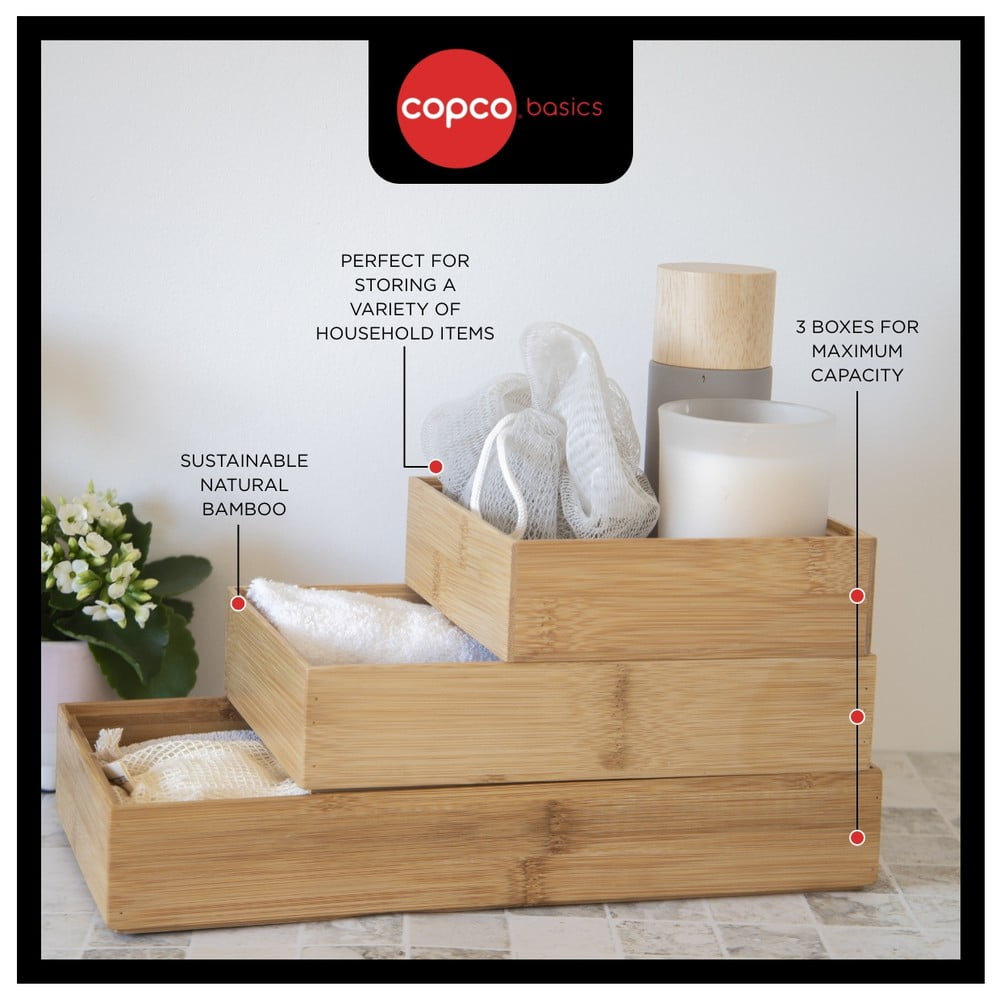 Bambusové organizéry do šuplíku v sadě 3 ks Copco - Kitchen Craft - Obrázek 2