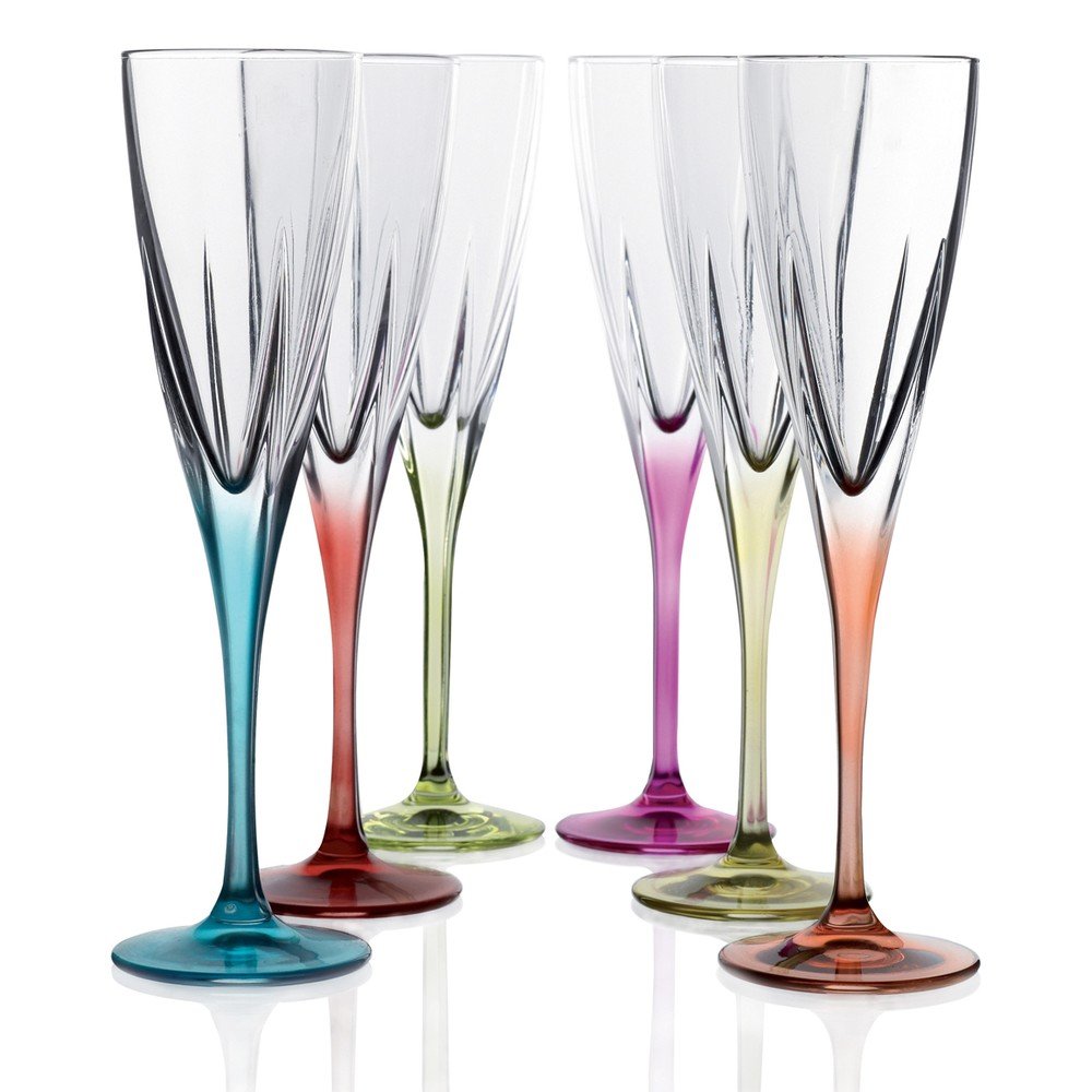Sada 6 sklenic na sekt RCR Cristalleria Italiana Gemma - Obrázek 2