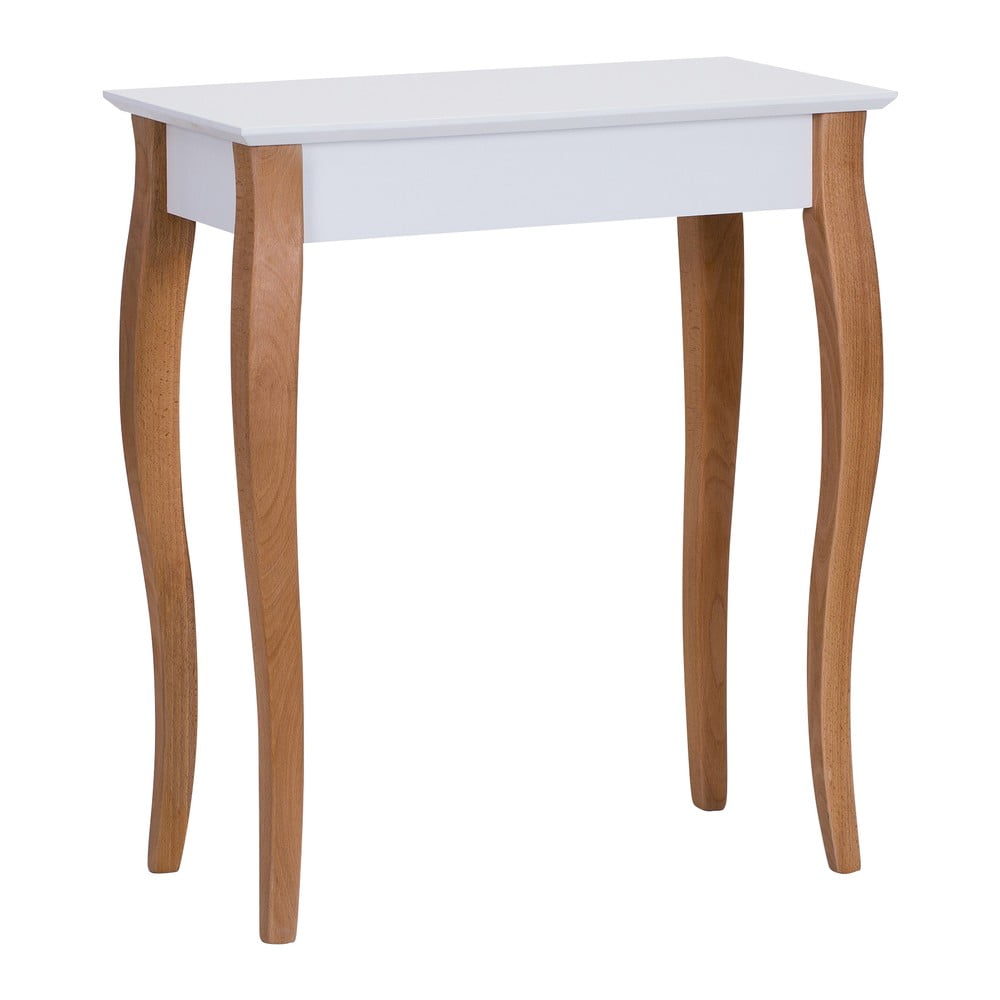 Bílý konzolový odkládací stolek Ragaba Console, délka 65 cm Bílý konzolový odkládací stolek Ragaba Console, délka 65 cm