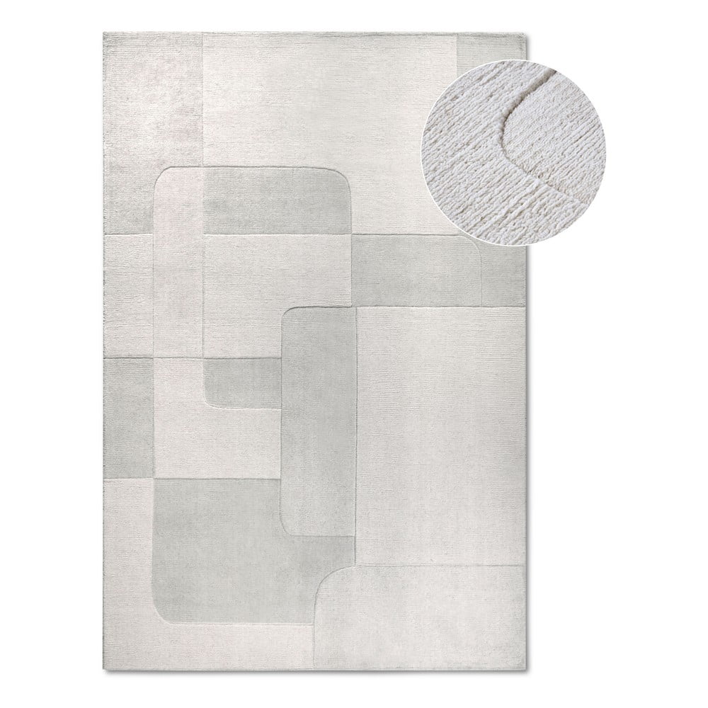 Krémový ručně tkaný vlněný koberec 80×150 cm Charlotte – Villeroy&Boch Krémový ručně tkaný vlněný koberec 80×150 cm Charlotte – Villeroy&Boch