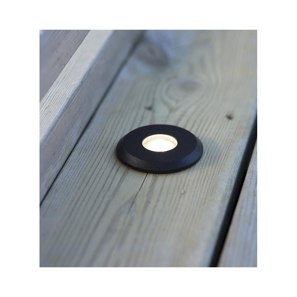 Černé zápustné svítidlo Markslöjd Garden 24 Decklight, ø 60 mm - Obrázek 2