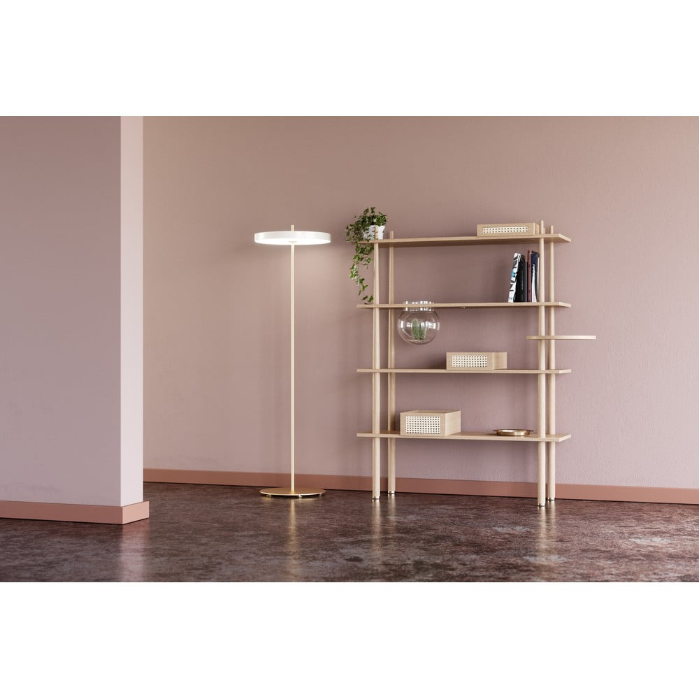 Bílá LED stmívatelná stojací lampa s kovovým stínidlem (výška 151 cm) Asteria Floor – UMAGE - Obrázek 2