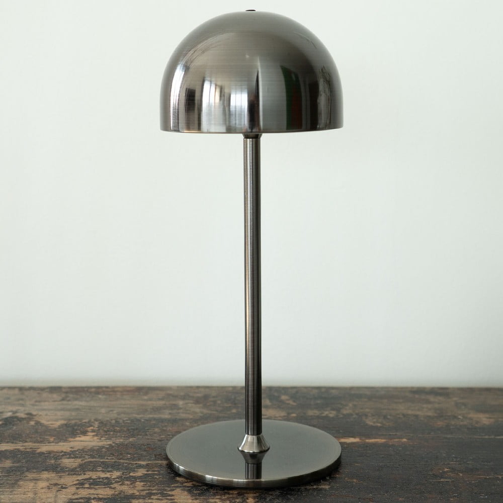 Tmavě šedá LED stolní lampa na dálkové ovládání s kovovým stínidlem (výška 30 cm) Tim – Sirius - Obrázek 2