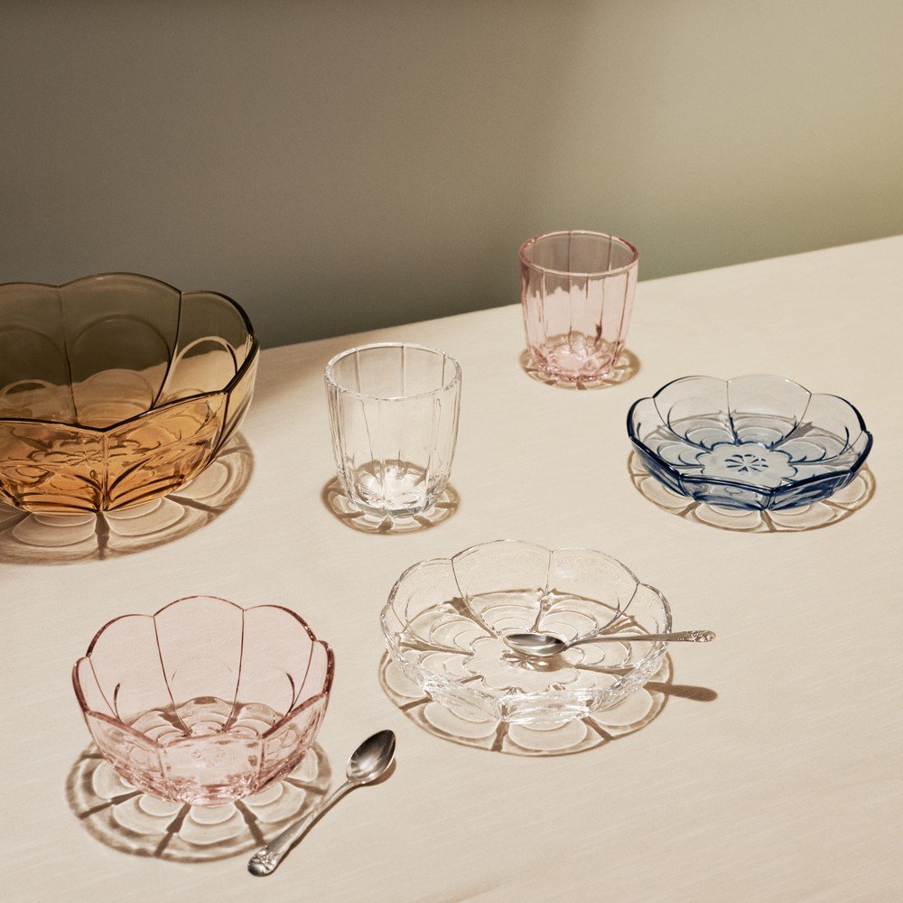 Světle růžové skleněné misky v sadě 2 ks ø 13 cm Lily – Holmegaard - Obrázek 2