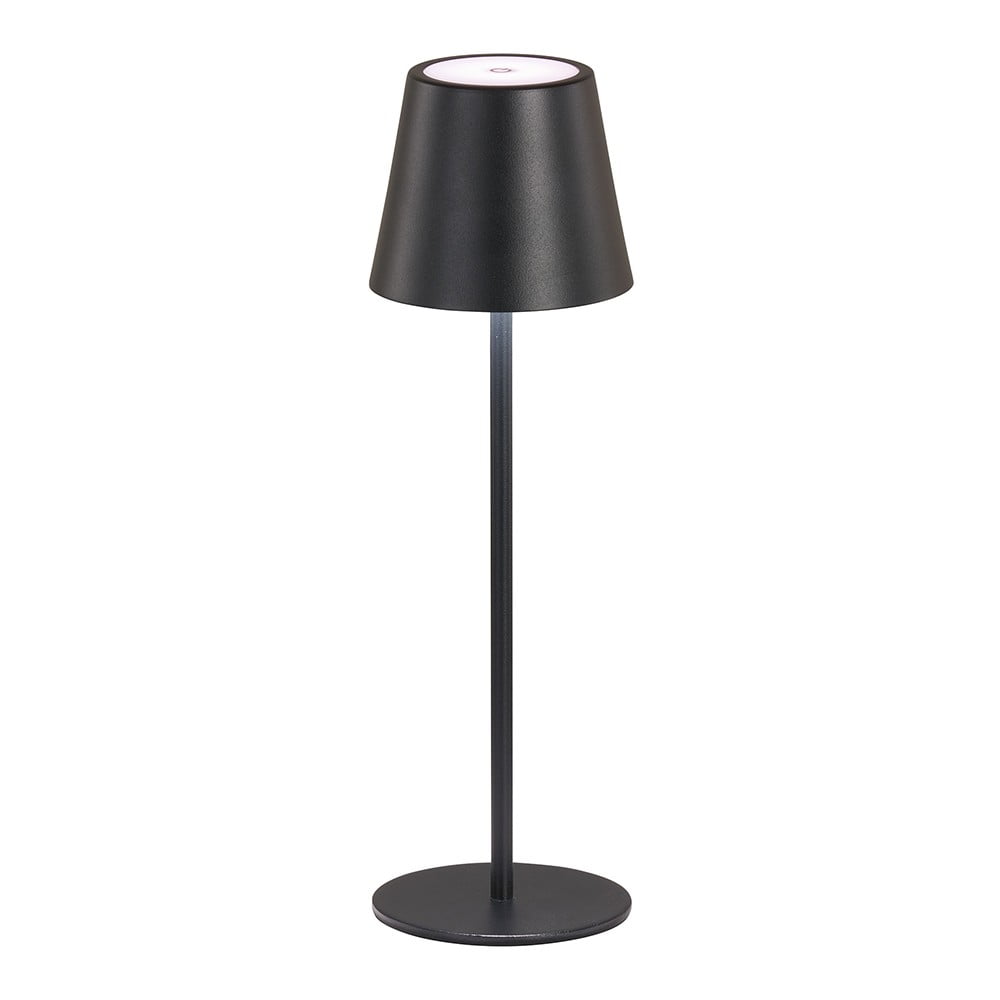 Černá LED stolní lampa s kovovým stínidlem (výška 36,5 cm) Viletto – Fischer & Honsel Černá LED stolní lampa s kovovým stínidlem (výška 36,5 cm) Viletto – Fischer & Honsel