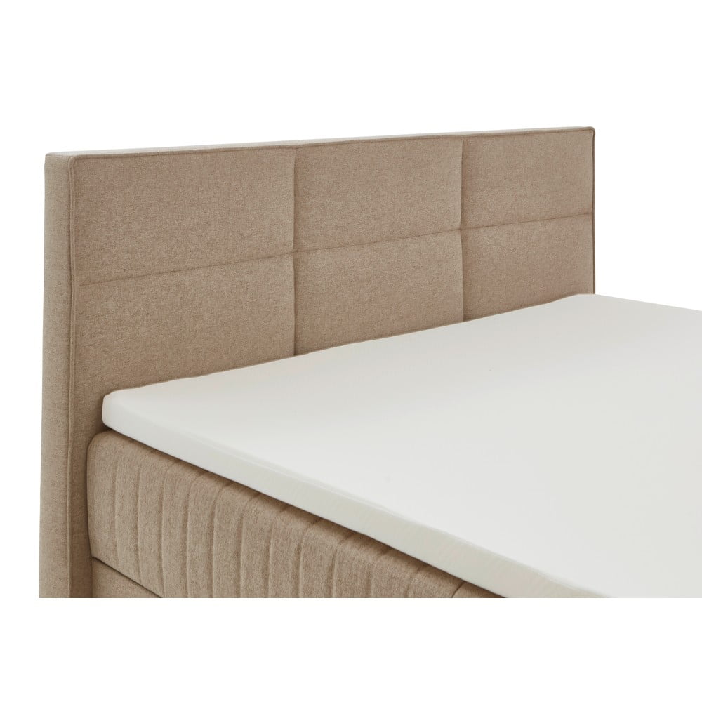 Béžová boxspring postel s úložným prostorem 180x200 cm Tambo – Meise Möbel - Obrázek 2