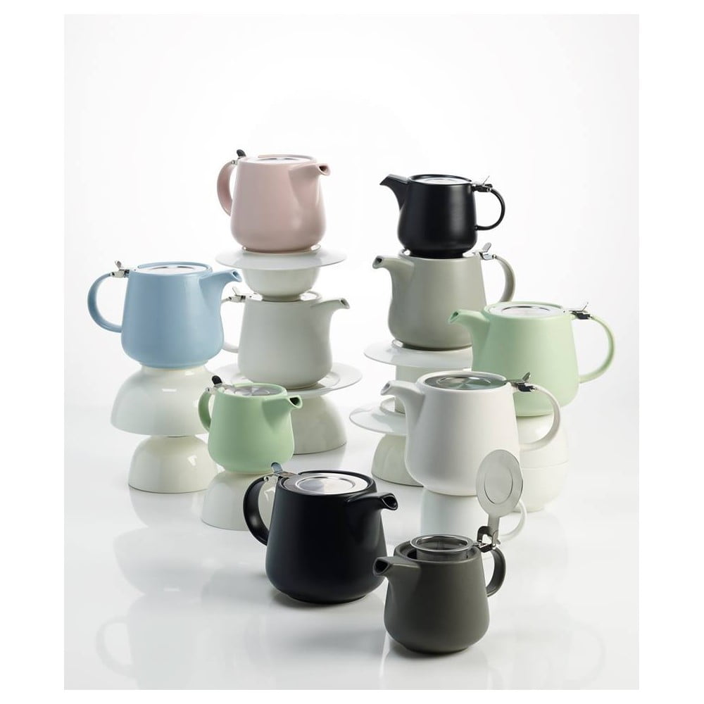 Tmavě šedá porcelánová čajová konvice se sítkem Maxwell & Williams Tint, 1,2 l - Obrázek 2