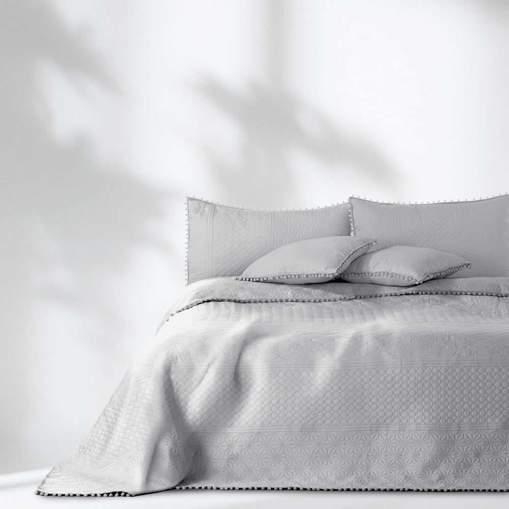 Světle šedý přehoz na postel AmeliaHome Meadore, 200 x 220 cm Světle šedý přehoz na postel AmeliaHome Meadore, 200 x 220 cm