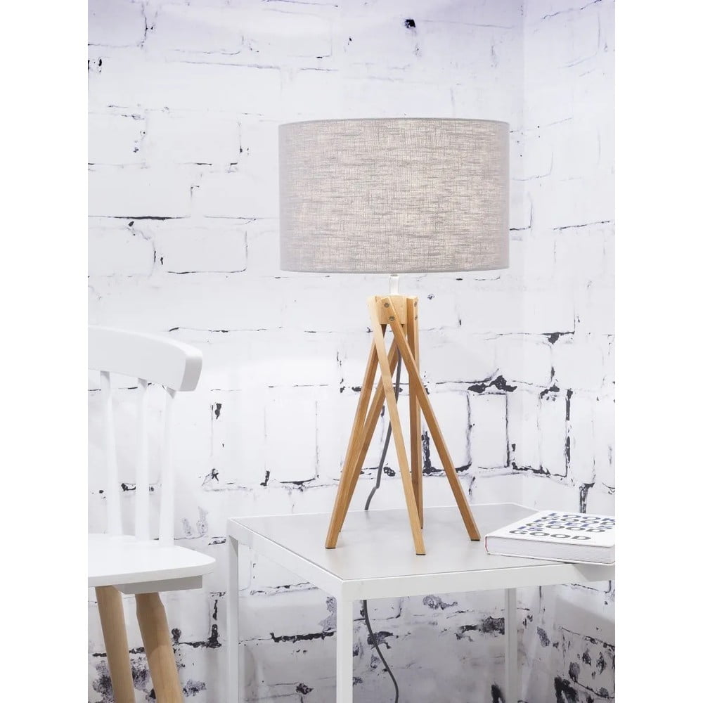Stolní lampa s béžovým stínidlem a konstrukcí z bambusu Good&Mojo Kilimanjaro - Obrázek 2