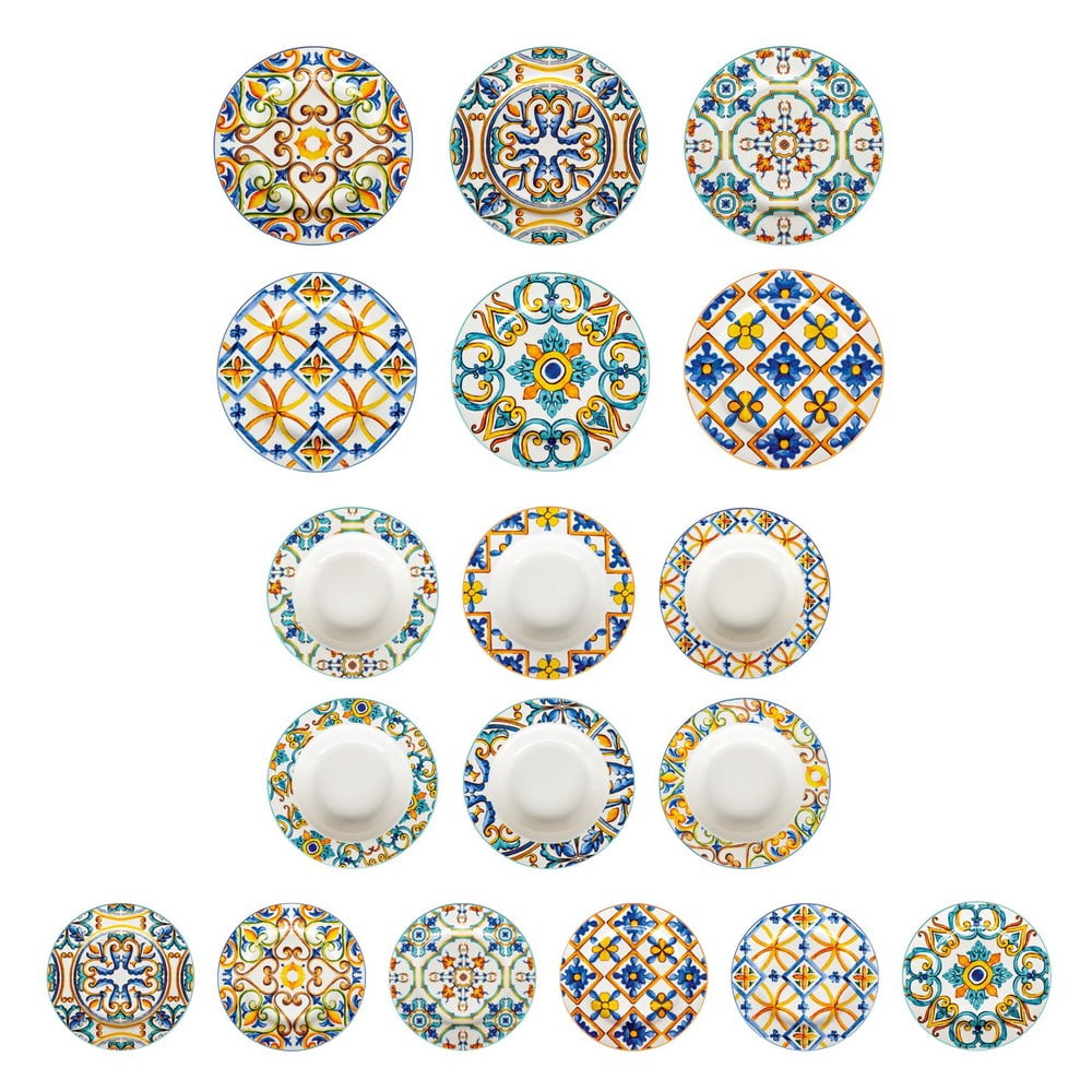 Porcelánové talíře v sadě 18 ks Medicea – Brandani Porcelánové talíře v sadě 18 ks Medicea – Brandani