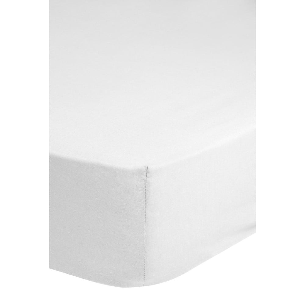 Bílé elastické prostěradlo z bavlněného saténu HIP, 140 x 200 cm - Obrázek 2