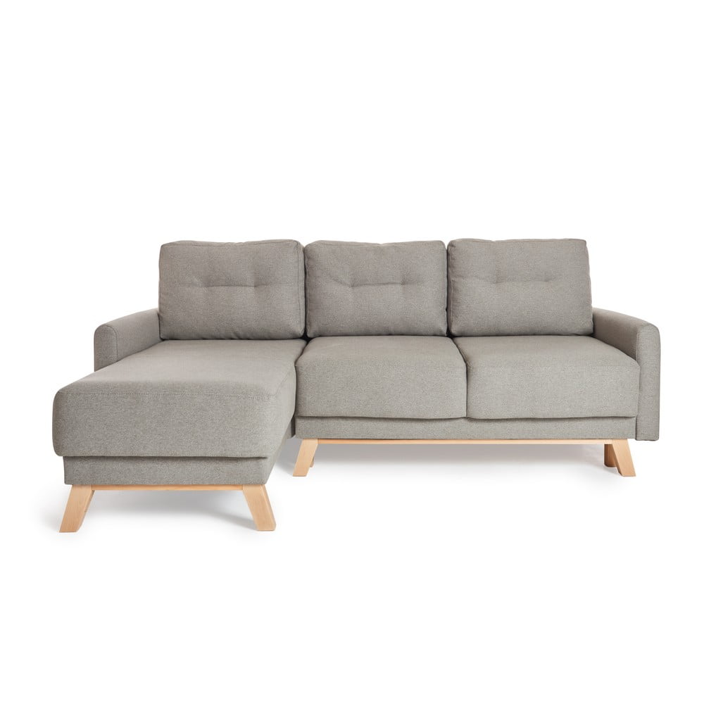 Světle šedá variabilní rozkládací rohová pohovka Bonami Selection Pop Světle šedá variabilní rozkládací rohová pohovka Bonami Selection Pop