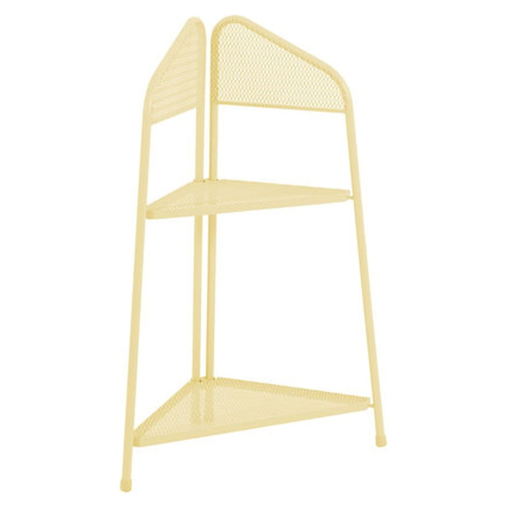 Žlutá kovová rohová police na balkon Garden Pleasure MWH, výška 100 cm Žlutá kovová rohová police na balkon Garden Pleasure MWH, výška 100 cm