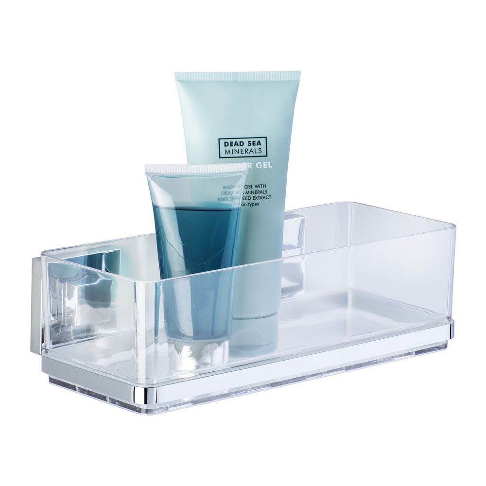 Samodržící polička na kosmetiku Wenko Vacuum-Loc Shelf, nosnost až 33 kg Samodržící polička na kosmetiku Wenko Vacuum-Loc Shelf, nosnost až 33 kg