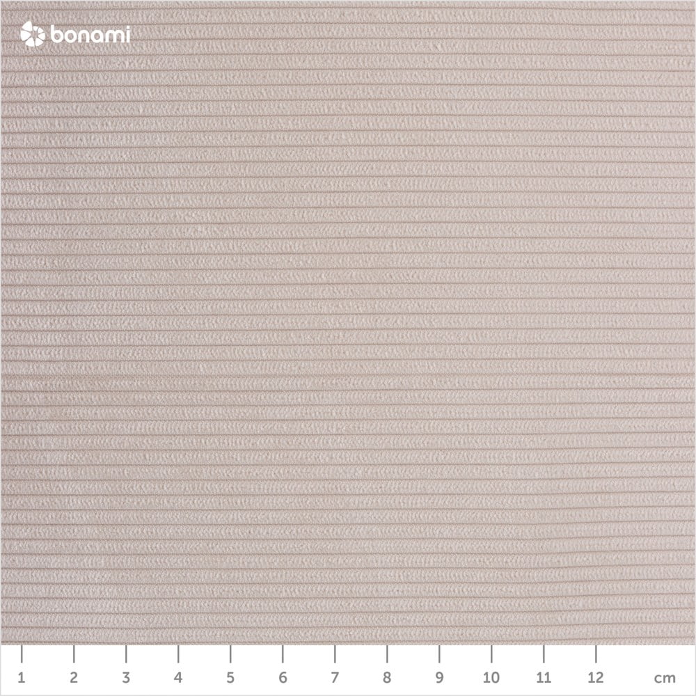 Béžová manšestrová rozkládací rohová pohovka Micadoni Home Moghan, levý roh - Obrázek 2