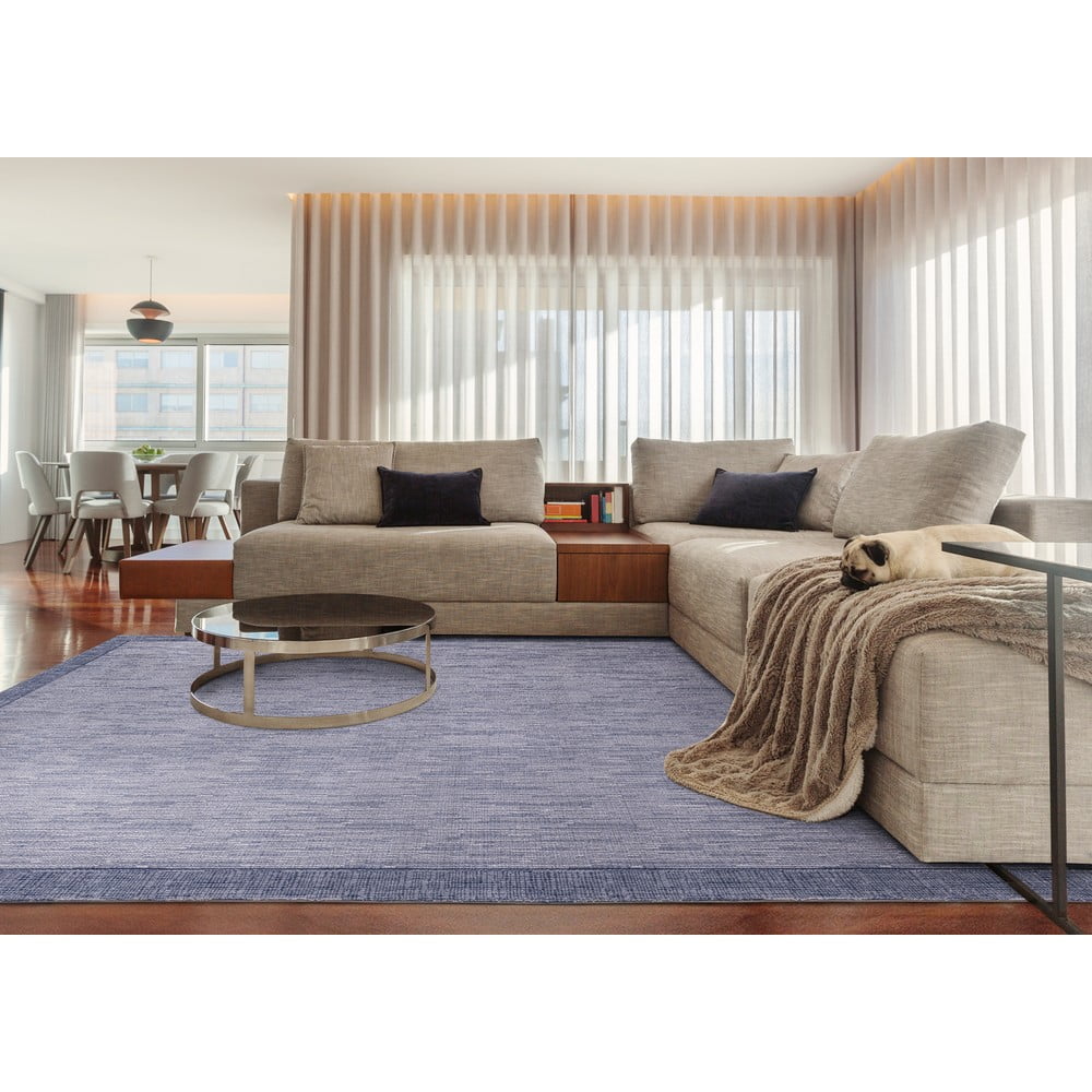 Tmavě modrý vlněný koberec 200x300 cm Linea – Agnella - Obrázek 2