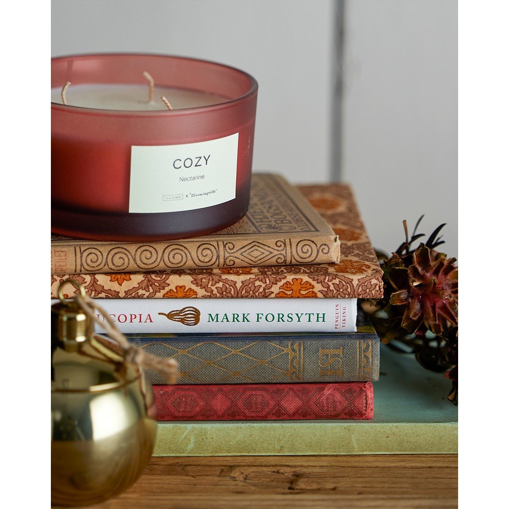Vonná svíčka doba hoření 25 h Cozy Nectarine – ILLUME x Bloomingville - Obrázek 2