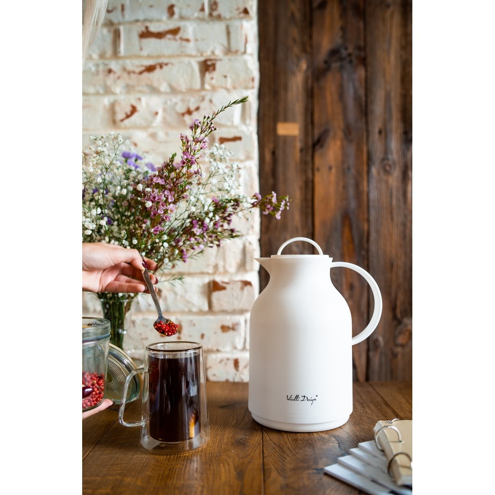 Bílá termoska Vialli Design, 1 l - Obrázek 2