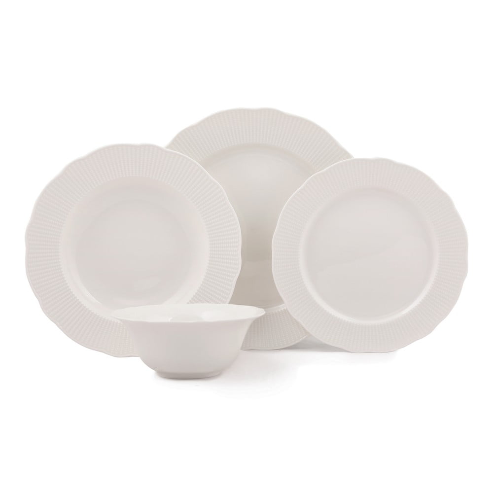 24dílná sada talířů z porcelánu Kutahya Golden Era 24dílná sada talířů z porcelánu Kutahya Golden Era