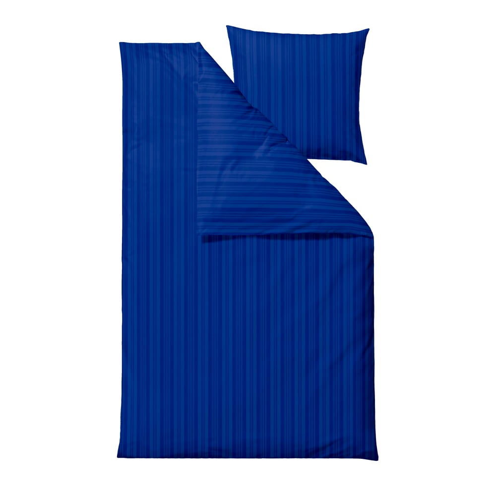 Tmavě modré damaškové povlečení na jednolůžko 140×200 cm Noble – Södahl Tmavě modré damaškové povlečení na jednolůžko 140×200 cm Noble – Södahl