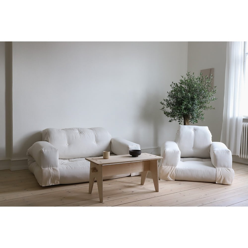 Bílobéžová pohovka 140 cm Hippo - Karup Design - Obrázek 2