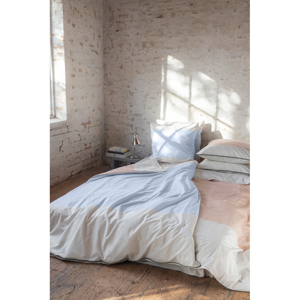 Světle modré povlečení na jednolůžko z bavlněného perkálu 140x200 cm Colore – Mette Ditmer Denmark - Obrázek 2