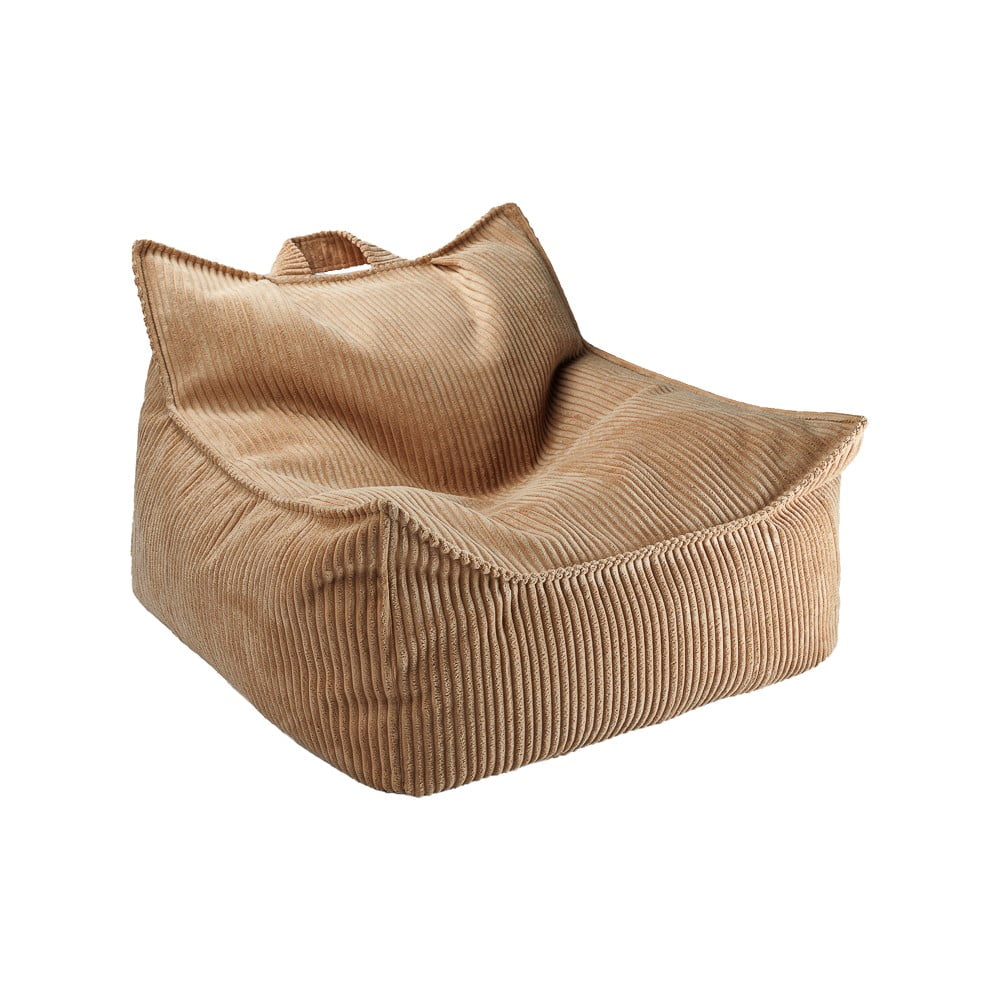 Hnědý manšestrový dětský sedací vak Chair – Wigiwama Hnědý manšestrový dětský sedací vak Chair – Wigiwama