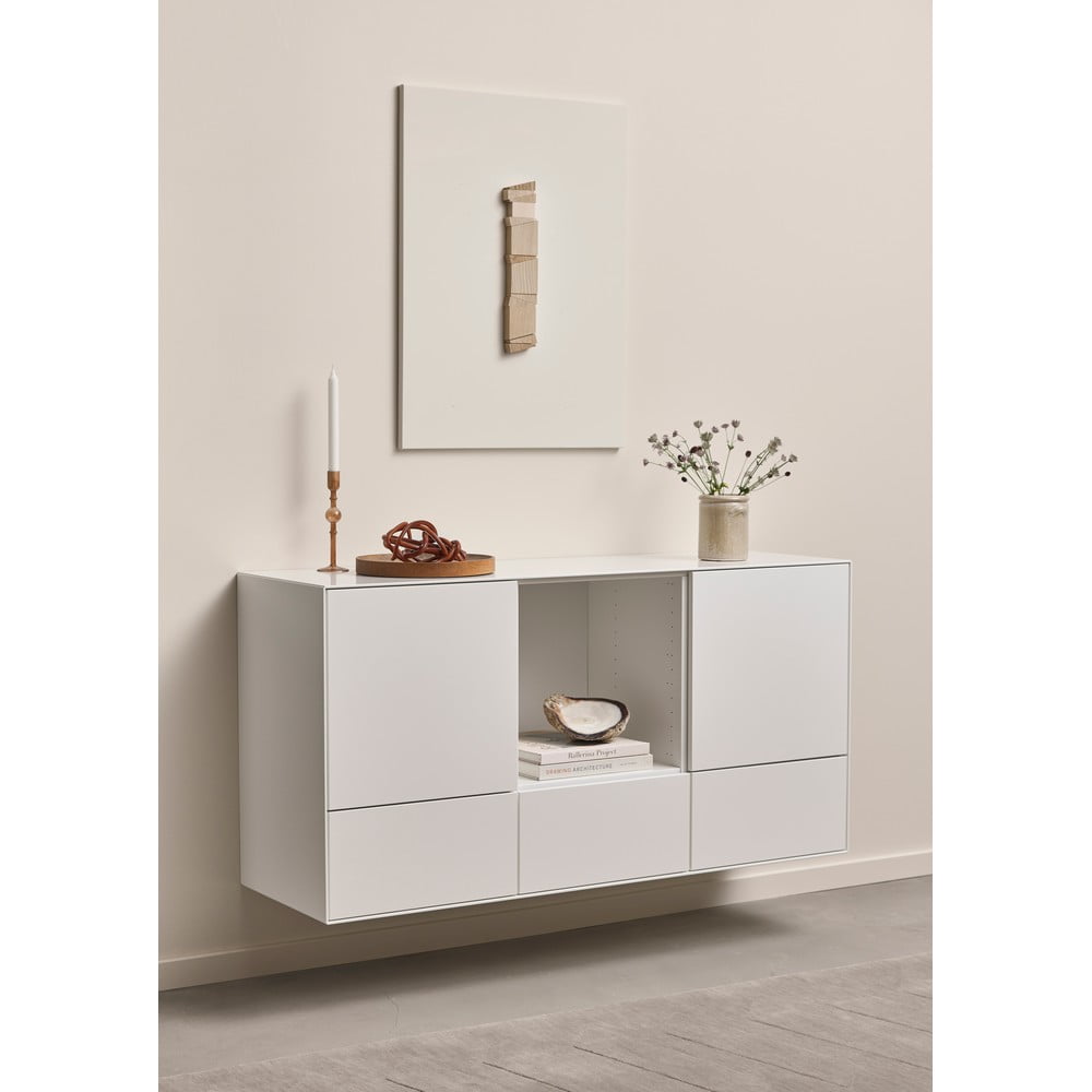 Bílá nízká závěsná komoda 135x68 cm Edge by Hammel – Hammel Furniture - Obrázek 2