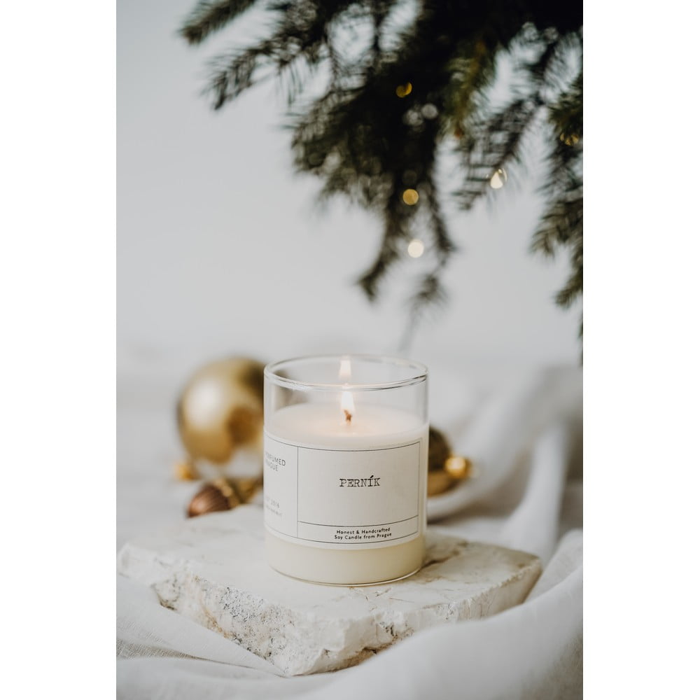 Vonná sojová svíčka doba hoření 40 h Gingerbread – Perfumed Prague - Obrázek 2