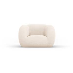 Krémové křeslo z textilie bouclé Essen – Cosmopolitan Design