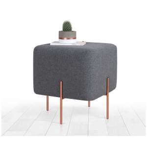 Tmavě šedý taburet Copper – Artie