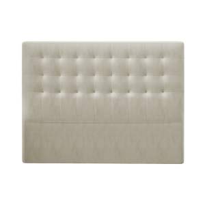 Béžové čelo postele se sametovým potahem Windsor & Co Sofas Athena, 200 x 120 cm