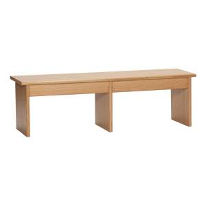 TV stolek v dekoru dubu v přírodní barvě 99×30 cm Doppio – Hübsch