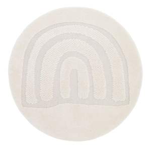 Krémový dětský koberec ø120 cm Rainbow Dream S – Nattiot