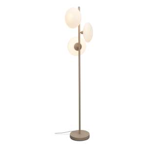 Krémová stojací lampa se skleněným stínidlem (výška 161 cm) Sapporo – it’s about RoMi