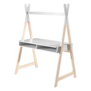 Bílý dětský psací stůl Vipack Kiddy