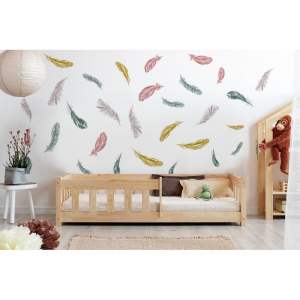 Dětská postel z borovicového dřeva v přírodní barvě 80×180 cm Mila CP – Adeko
