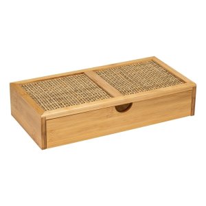 Bambusový koupelnový organizér Wenko Allegre, 28 x 6 cm