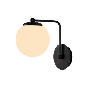 Černé nástěnné svítidlo Squid Lighting Star, výška 22 cm