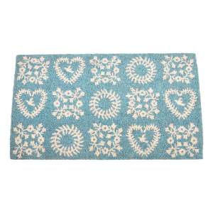 Rohožka z kokosového vlákna 73×43 cm Blue Friendship – Rex London