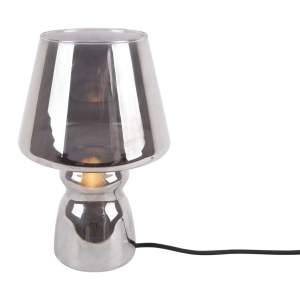 Šedá skleněná stolní lampa Leitmotiv Classic Glass, ø 16 cm