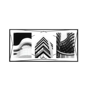 Černý kovový rámeček stojací/na zeď 48×23 cm Prisma – Umbra