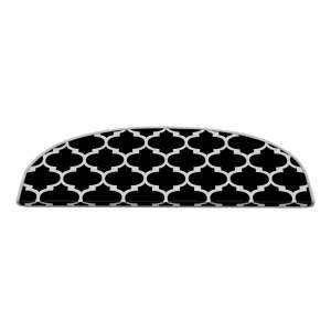 Černo-bílé nášlapy na schody v sadě 16 ks 20×65 cm Madalyon – Vitaus