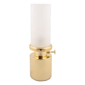 LED stmívatelná stolní lampa ve zlaté barvě s kovovým stínidlem/se skleněným stínidlem (výška 29,5 cm) Camp – Leitmotiv