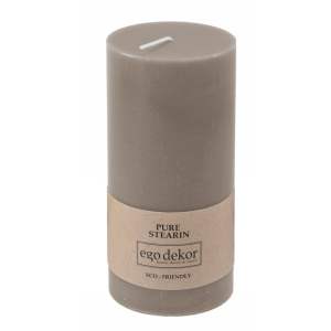 Béžově hnědá svíčka Eco candles by Ego dekor Friendly, doba hoření 50 h