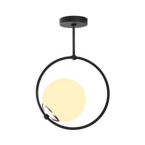 Černé kovové závěsné svítidlo Opviq lights Erasto