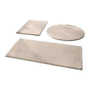 Béžové koupelnové předložky v sadě 3 ks 50×90 cm – Mila Home