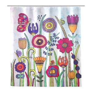 Sprchový závěs 180×200 cm Rollin’Art Full Bloom – Wenko